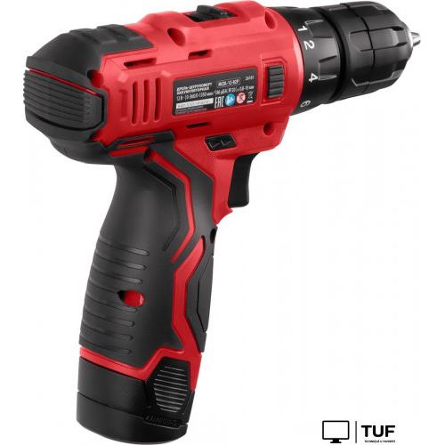 Дрель-шуруповерт MTX MCDL-12-02P (с 2-мя АКБ, кейс)