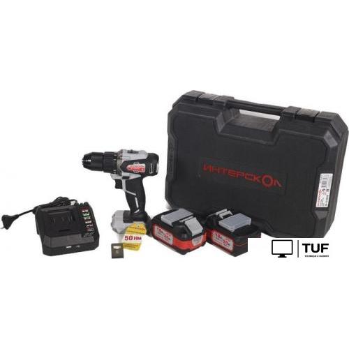 Дрель-шуруповерт Интерскол ДА-13/36В 50 851.2.2.70 (с 2-мя АКБ, кейс)