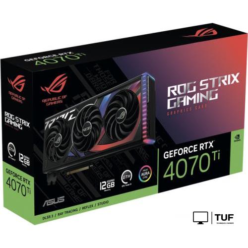 Видеокарта ASUS ROG Strix GeForce RTX 4070 Ti 12GB GDDR6X ROG-STRIX-RTX4070TI-12G-GAMING