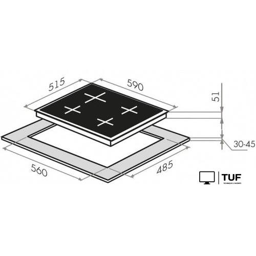 Варочная панель HOMSair HGS646S