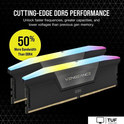 Оперативная память Corsair Vengeance RGB 2x48ГБ DDR5 6000 МГц CMH96GX5M2B6000C30