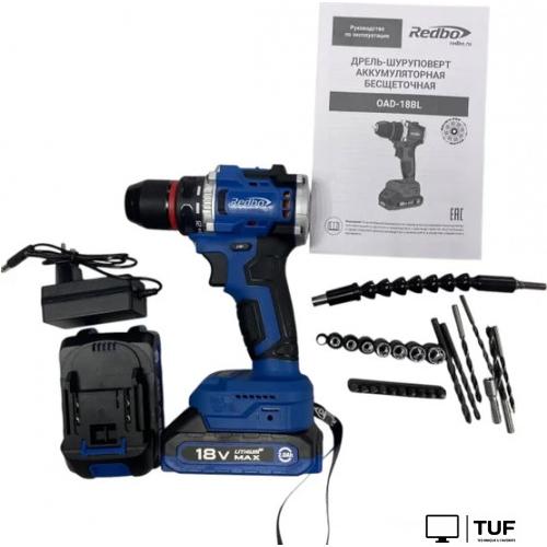 Дрель-шуруповерт Redbo OAD-18BL (с 2-мя АКБ, кейс)