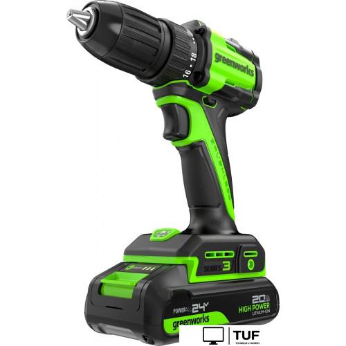 Дрель-шуруповерт Greenworks DD345 3708307CUA (с 1-им АКБ)