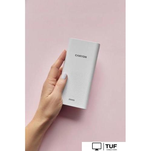 Внешний аккумулятор Canyon PB-2001 20000mAh (белый)