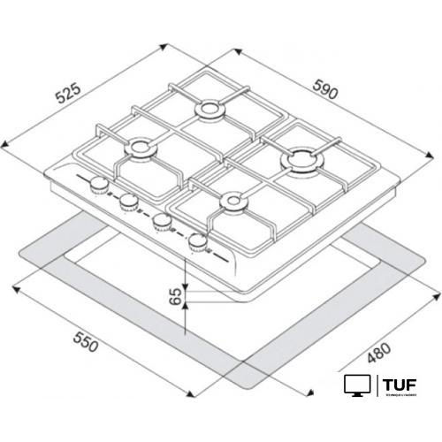 Варочная панель ZorG BLC FDW RBL (EMY)