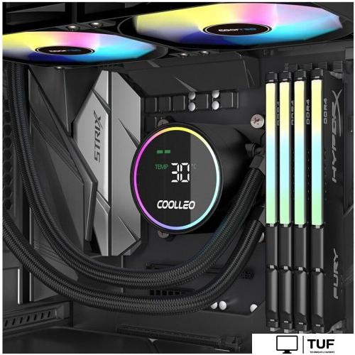 Система жидкостного охлаждения для процессора Coolleo Ice Fairy Dig 240 Lite (черный)