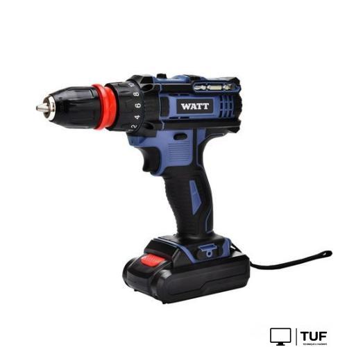 Дрель-шуруповерт WATT WAS-21Li-3 1.021.030.23 (с 2-мя АКБ, кейс)
