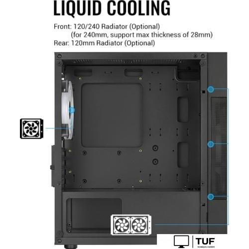 Корпус AeroCool Atomic Lite-G-BK-V2