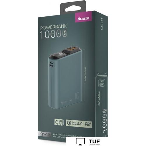 Внешний аккумулятор Olmio QS-10 10000mAh (мурена)