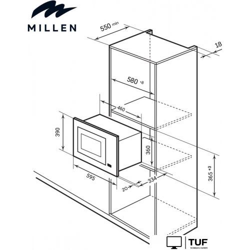 Микроволновая печь Millen MBW 381 WH