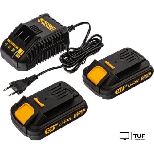 Дрель-шуруповерт Denzel BLDL-IB-IB-18-02 (с 2-мя АКБ, кейс)