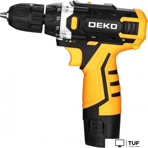 Дрель-шуруповерт Deko DKCD12V Set1 083-1022 (с 2-мя АКБ, кейс)