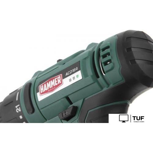 Дрель-шуруповерт Hammer ACD18A (с 2-мя АКБ, кейс)