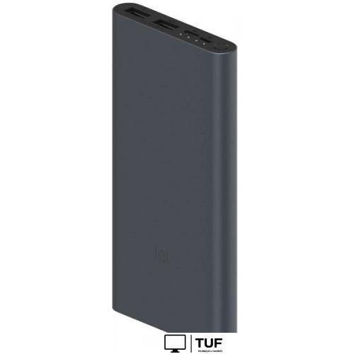 Внешний аккумулятор Xiaomi Mi Power Bank 3 PLM13ZM 10000mAh (черный)