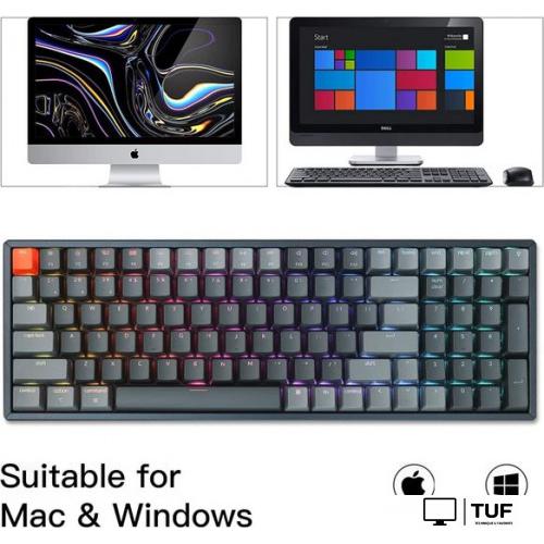 Клавиатура Keychron K4 V2 RGB K4-C3-RU (Gateron G Pro Brown)