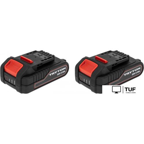 Дрель-шуруповерт Tryton TCV20L2 (с 2-мя АКБ, кейс)