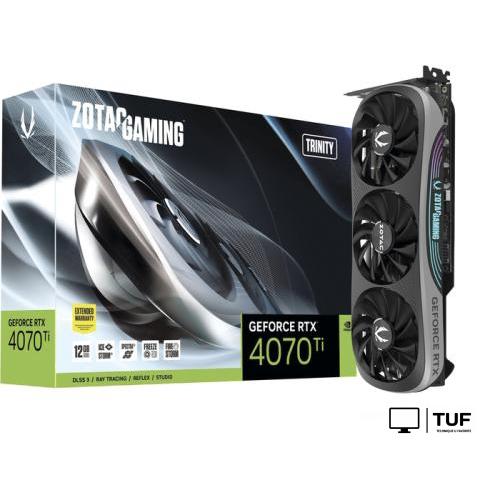 Видеокарта ZOTAC Gaming GeForce RTX 4070 Ti Trinity ZT-D40710D-10P