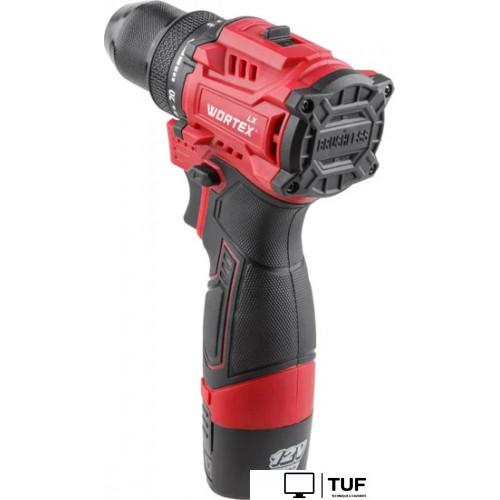 Дрель-шуруповерт Wortex BD 1220 DLi 1333699 (с 2-мя АКБ, кейс)