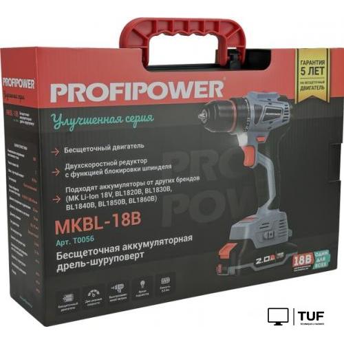 Дрель-шуруповерт Profipower MKBL-18B (с 2-мя АКБ, кейс)