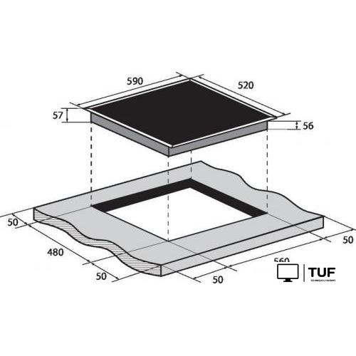 Варочная панель ZUGEL ZIH613B