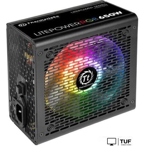 Блок питания Thermaltake Litepower RGB 650W LTP-650AL2NK