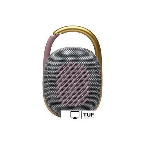 Беспроводная колонка JBL Clip 4 (серый/золотистый)