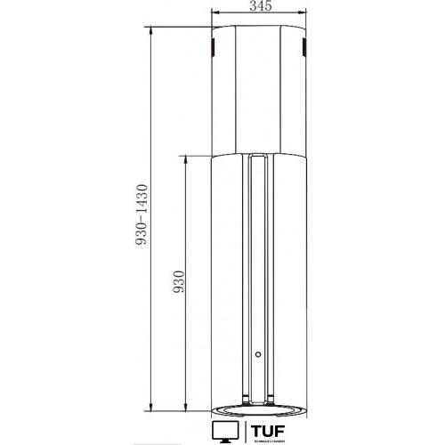 Кухонная вытяжка Weissgauff Sun 1400 Island BLDC White