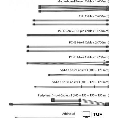 Блок питания ASUS ROG Strix 1000W Gold Aura Edition ROG-STRIX-1000G-AURA-GAMING