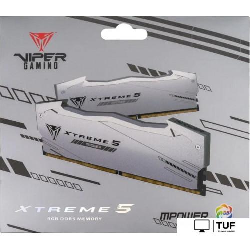 Оперативная память Patriot Viper Xtreme 5 2x24ГБ DDR5 8000 МГц PVXR548G80C38KM