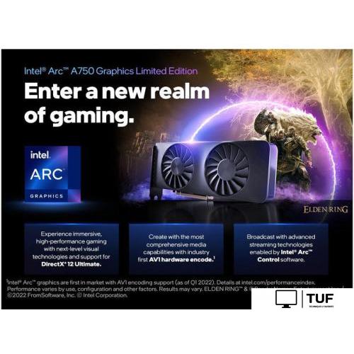 Видеокарта Intel Arc A750 Limited Edition 8GB 21P02J00BA