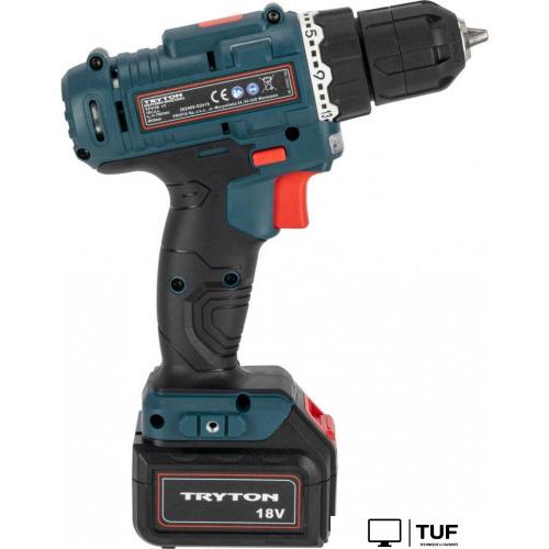 Дрель-шуруповерт Tryton TFV18B2 (с 2-мя АКБ, кейс)