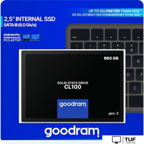 SSD GOODRAM CL100 Gen. 3 960GB SSDPR-CL100-960-G3