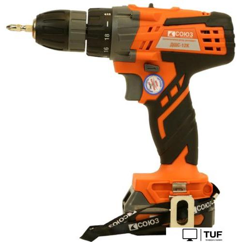 Дрель-шуруповерт Союз ДШС-12К (с 2-мя АКБ, кейс)