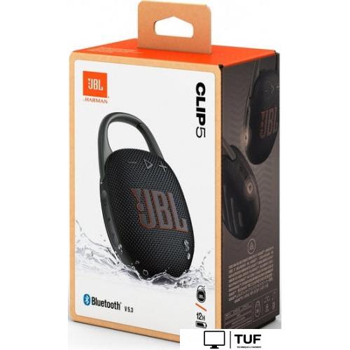 Беспроводная колонка JBL Clip 5 (черный)