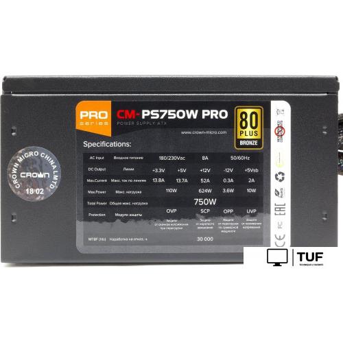 Блок питания CrownMicro CM-PS750W Pro