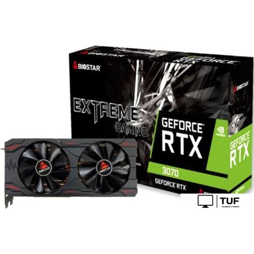 Видеокарта BIOSTAR GeForce RTX 3070 8GB GDDR6 VN3706RM82