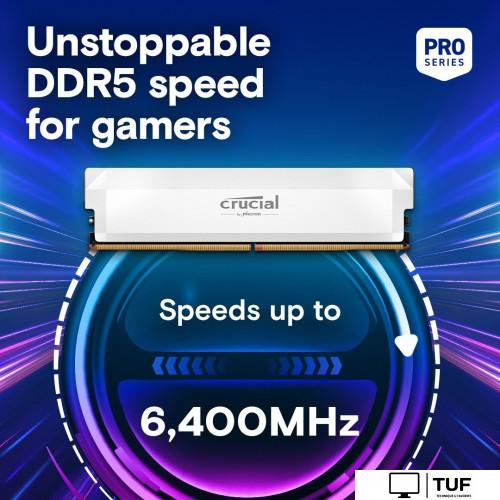 Оперативная память Crucial Pro Overclocking Edition 2x32ГБ DDR5 6400 МГц CP2K32G64C40U5W