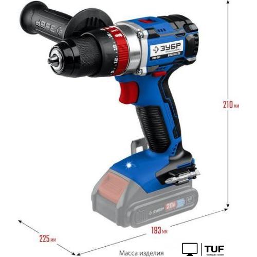 Ударная дрель-шуруповерт Зубр Профессионал DBS-201 (без АКБ)