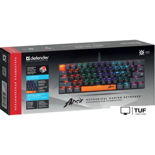 Клавиатура Defender Apex GK-002 (черный/серый)