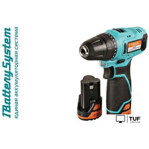 Дрель-шуруповерт Sturm CD1240C (с 2-мя АКБ, кейс)