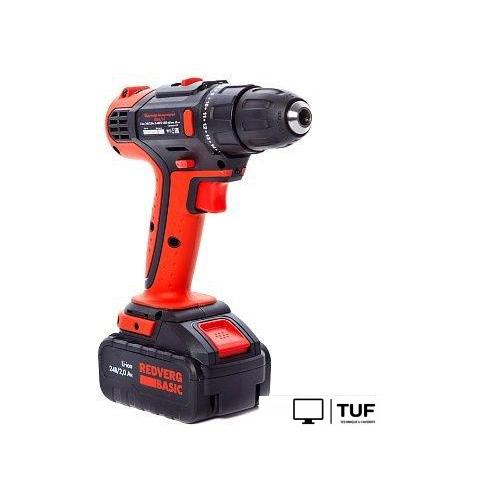 Дрель-шуруповерт RedVerg Basic SD24L/2-2 (с 2-мя АКБ)