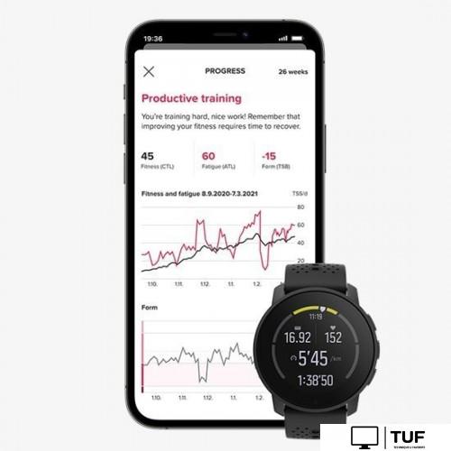 Умные часы Suunto 9 Peak Titanium (синий гранит)