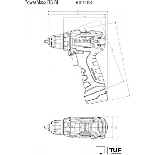 Дрель-шуруповерт Metabo PowerMaxx BS BL 601721500 (с 2-мя АКБ, кейс)