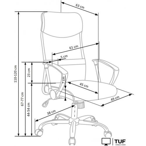Офисное кресло Halmar VIRE (черный/серый)