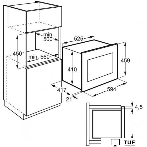 Микроволновая печь AEG MBE2658SEM