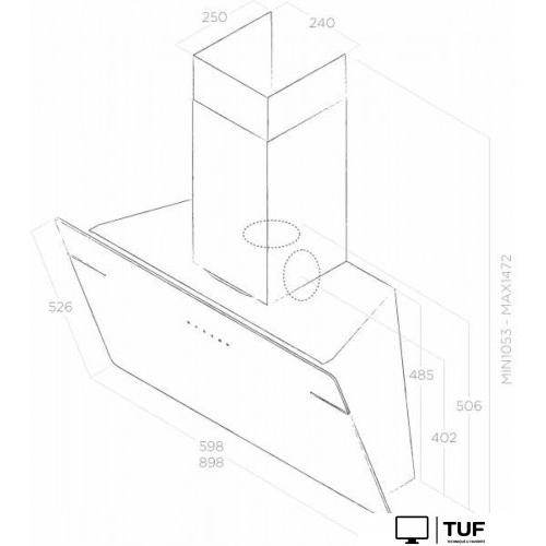 Кухонная вытяжка Elica Lessenza BL/A/60 PRF0117403A
