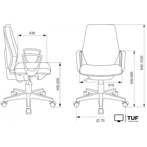 Офисное кресло Бюрократ CH-545 38-415 (синий)