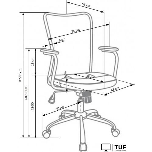 Офисное кресло Halmar Andy (серый/розовый)