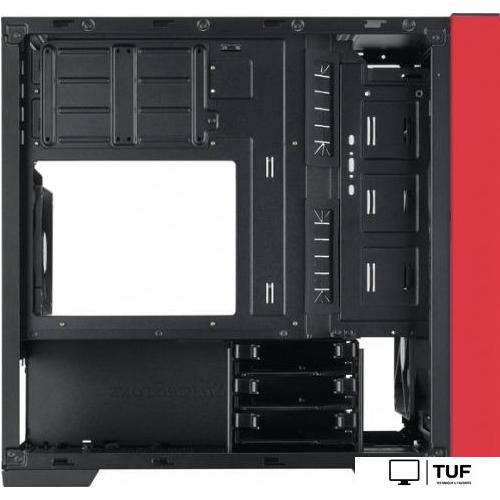 Корпус SilverStone RL08 (черный/красный)