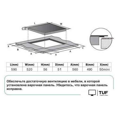 Варочная панель Schtoff IF7009 Black